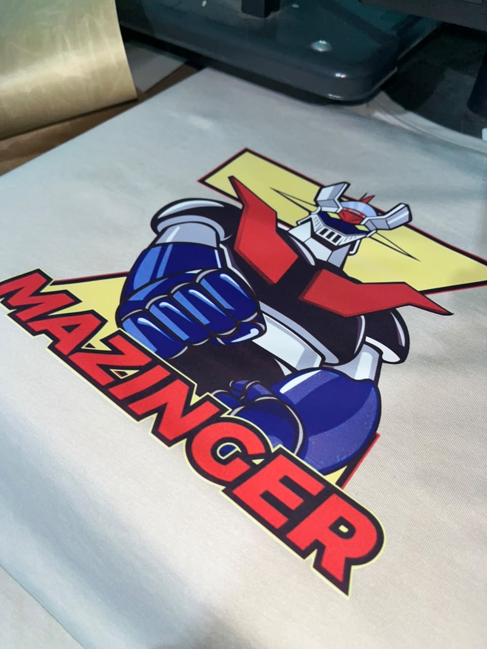 Estampado personalizado de Mazinger